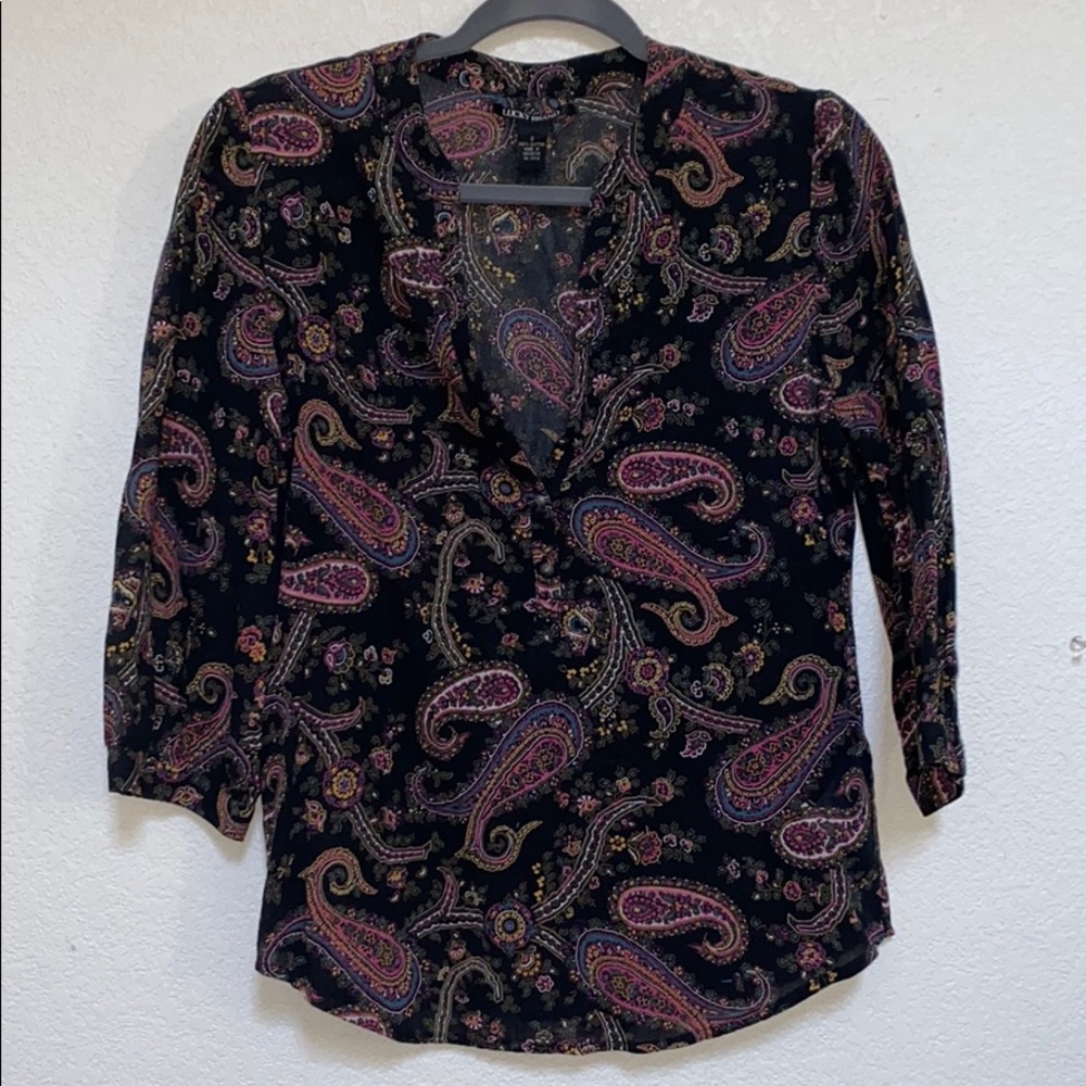 Lucky brand paisley top